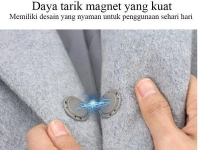 Kancing Magnet Magnetic Apparel Bag Button Kancing Magnet Baloni