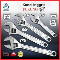 Kunci Inggris Fukung 6" 8" 10" 12" Inch - Adjustable Angle Wrench - Konci Ring Pas - Kunci Bago Baco