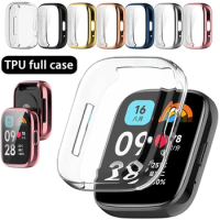 TPU Screen Protector Case For Redmi Watch 3 Active Full Cover Protective Shell Bumper For Redmi Watch 4 3 Lite SmartWatch Frame