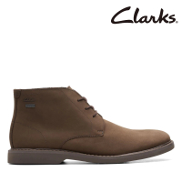 Clarks 男鞋Atticus LT Hi GTX全新升級GTX防水正裝靴 短筒靴(CLM61307B)