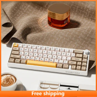 C65v2 Mechanical Keyboard Wireless Bluetooth Tri-modes Keyboard Gasket Structure Hot-swappable RGB E-sports Gaming Keyboard
