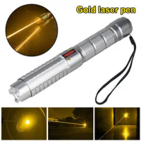 High Power 591nm Laser Pointer Pen yellow laser Flashlight green pointer pen Continuous Line 5000 Meters Charger