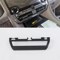 For Toyota Alphard 2024 Car Dashboard Central Console Air Outlet Vent Frame Trim Styling ABS Sticker