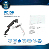 Oximus PD109 Bracket Monitor Arm Mechanical Spring Single 17–40 Inch | Stand Monitor Meja Heavy Duty