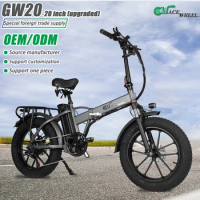 EU Warehouse GW20 Folding Electric Bike 20 Inch Fat Tire E-bike for Adults 750W Electric Hybrid Bike