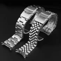 Suitable For Seiko Watch Steel Strap SKX-007 009 Solid Stainless Steel Strap Five Ball Diving Watch Chain 20 22mm
