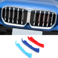 For BMW X1 F48 2023 ABS Plastic Front Air Intake Grille Three-color Decorative Parts Automotive Exterior Molding Accessories