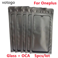 5Pcs Replace Outer Glass + OCA For Oneplus 3 5 6 6T 7 7T 8 8T 9 9R 10 Pro Nord Ace 5G LCD Display Digitizer Touch Screen Panel