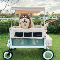 【WonderFold】VW2 福斯聯名多功能大型寵物推車(寵物推車 中大型犬用 露營推車)