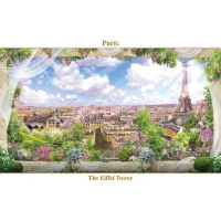 HC - 1000-014 夜光拼圖1000片(台灣製)-窗景系列  Paris The Eiffel Tower