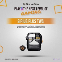 GravaStar Sirius Plus P9 ANC TWS Earbuds Bluetooth Wireless Earphone Headset - Battle Matte Black