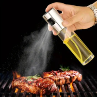 Outdoor Grill, ABS Oil Spray Bottle, Push-On, Air Fryer, Olive Oil Sprayer, Grill Pan, Cooking Crafts, Household, Grill Cooker