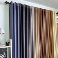 Gorden Jendela Blackout Premium 6 Gelombang Hordeng Polos Minimalis Korden Pintu Kamar Curtain aesth