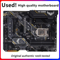 Used motherboard For Asus TUF GAMING B460-PLUS Original Desktop Intel B460 Motherboard LGA 1200 i7/i5/i3 USB3.0 M.2 SATA3