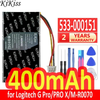 KiKiss Battery 400mAh 533-000151 (GPW) for Logitech G Pro Wireless X Superlight M-R0070