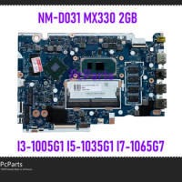 PCparts 5B20Y88486 NM-D031 For Lenovo Ideapad 3-15IIL05 Laptop Mainboard I3-1005G1 I5-1035G1 I7-1065G7 4GB RAM MX330 2GB MB