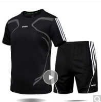 Test case——Look forward to uniform track tshirt shirt set for men sports shorts fast dry T shirt set