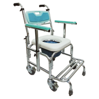 富士康 鋁合金 固定式附輪 馬桶椅 FZK-4306 (單個)【杏一】