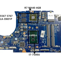 LA-D801P i7-7500U For Dell Inspiron 15 5567 5767 Laptop Notebook CN-0KFWK9 Mainboard 100% Tested