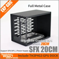 TH3P4G3 Thunderbolt-Compatible ATX GPU Dock Laptop External Graphic Video Card Full Metal Case Frame for SFX ATX Thunderbolt3/4