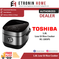 2025 Brand Authenticity  Toshiba 1.8L Low GI Rice Cooker RC-18ISPS
