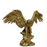 Metal Eagle Strikes into the Sky, Grand Exhibition, Flying Eagle Chinese Eagle Decoration, Home, Office, Cultural and Creative