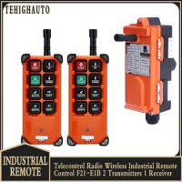 Telecontrol Radio Wireless Industrial Remote Control F21-E1B 36V/220V/380V 1/2 Transmitters 1 Receiver for Hoist Crane Lift