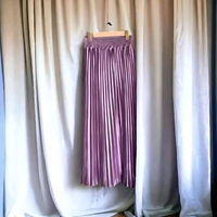 Rok Plisket Import Bludru Semua Ukuran Putih