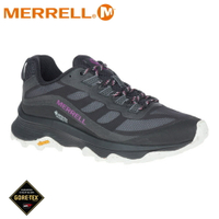 【MERRELL 美國 女 MOAB SPEED GORE-TEX 防水多功能健行鞋《黑/紫》】ML066850/健走鞋