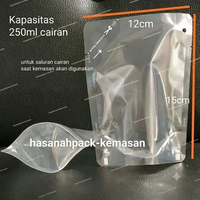 KPack Standing Pouch Cairan uk. 12x15cm (250ml) TANPA SPOUT isi 100 pcs