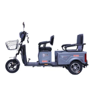 Electric tricycle small tandem female mini electric tricycle elderly elderly transport children battery car