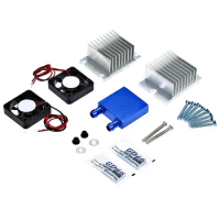 1 Set Mini Air Conditioner DIY Kit Thermoelectric Peltier Cooler Refrigeration Cooling System + Fan for Home