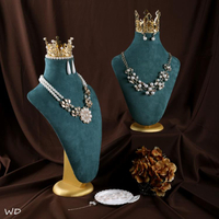 項錬展示架脖子立式珠寶首飾展示架模特首飾架公主歐式創意擺件 全館免運