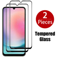 2 Pcs/Lot, Tempered Glass for Samsung Galaxy A24 A34 A54 Screen Protector A34 5G Protective Glass Samsung A24 Glass