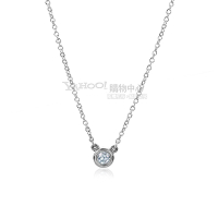 Tiffany&amp;Co. 0.10克拉鑽石925純銀項鍊
