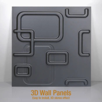 50x50cm 3D tile panel mold plaster wall 3D wall stickers living room wallpaper mural Waterproof 3D Wall sticker Bathroom Kitchen
