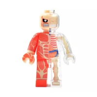 Trendy Brickman 4D Master Artist Jason Freeny Puzzle Assembly Perspective Skeleton Anatomy