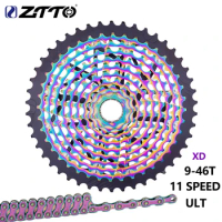 ZTTO MTB Bicycle Ultimate 11S Cassette ULT 11 Speed 9-46T Freewheel Ultralight Sprocket XD 11V K7 For Mountain Bike