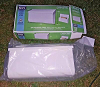 Gibraltar Mailboxes Wall Mount Mailbox Woodlands Medium Horizontal Steel White