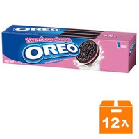 OREO 奧利奧 草莓口味夾心餅乾 119.6g (12入)/箱