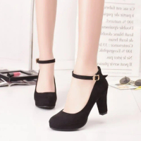8117 purujit women's high heels shoes high heel women's shoes (removable buckle) Wanita