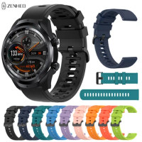 22mm Silicone Strap For Ticwatch Pro 3/Pro 4G/LTE Smart Watch Band Replacement Watchband for Ticwatch GTX E2 S2