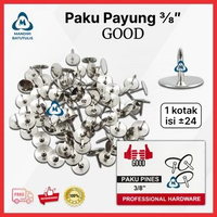 Ecer Paku Payung Kecil Mading Thumb Tacks - Paku Pines Tajam - Thumbtacks Papan Buletin - Paku Kepal