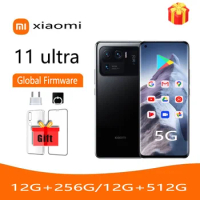 Global rom wireless (Wireless reverse) smartphone 5G Xiaomi 11 ultra 12G 512G Snapdragon888 6.81inch 50MP 120x zoom