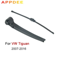 APPDEE Wiper 13" Rear Wiper Blade &amp; Arm Set Kit For VW Tiguan 2007 2008 2009 2010 2011 - 2016 Windshield Windscreen Rear Window