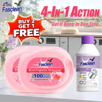 【FASCLEAN Buy 2 Get 1 Free】Laundry Capsules 4-in-1 Detergent Pod Antibacterial Wash and Mite Remover
