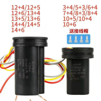 450V Double-Tube Washing Machine Starting Capacitor Four-Wire 6/9/10/12/13/14/15UF Universal Cbb60