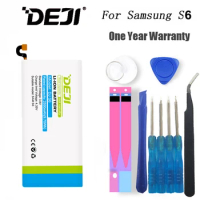 DEJI For SAMSUNG S6 Battery Real Capacity 2550mAh Internal Batarya Replacement With Free Tool Kit Suit for G9200/G9208/G9209