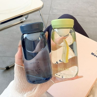 迷你水杯 女生Tritan隨身杯 300cc便攜小水瓶 夏季便攜小水壺 塑膠杯子 多款顏色帶茶隔水壺