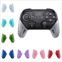 eXtremeRate Transparent Clear Replacement Handle Grips Shell for Nintendo Switch Pro Controller - Various colors